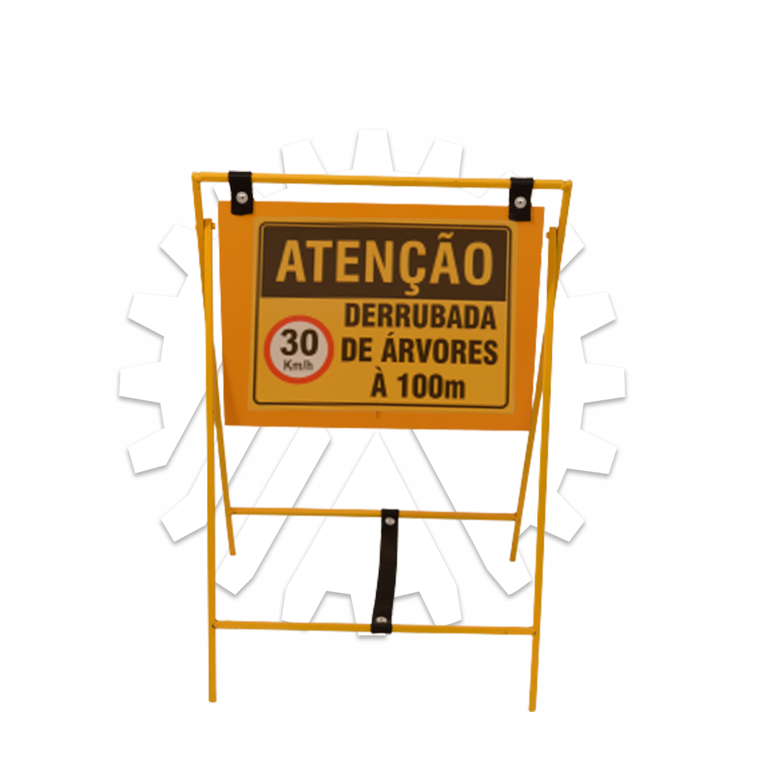 PLACA DE ADVERTÊNCIA PADRÃO - CAVALETE